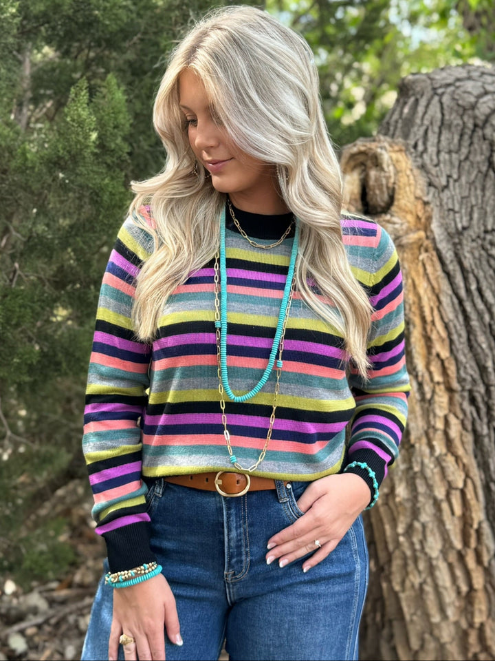 Sasha Multi Striped Sweater