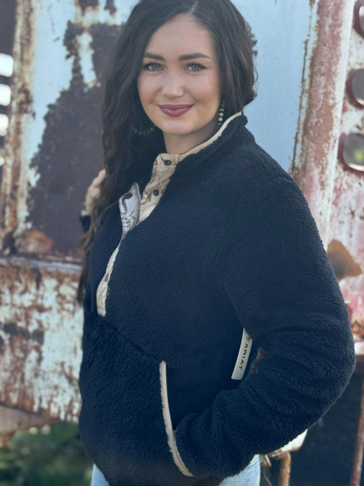 Berber Snap Front Pullover