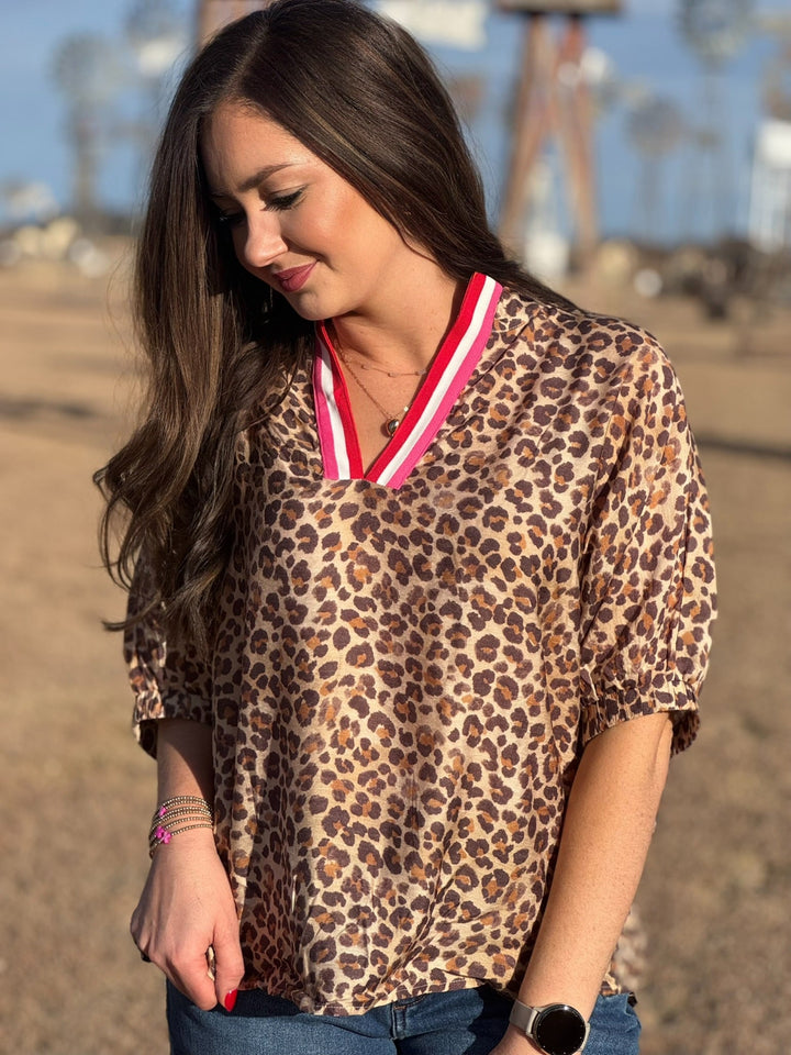 Hear Me Roar Leopard Top