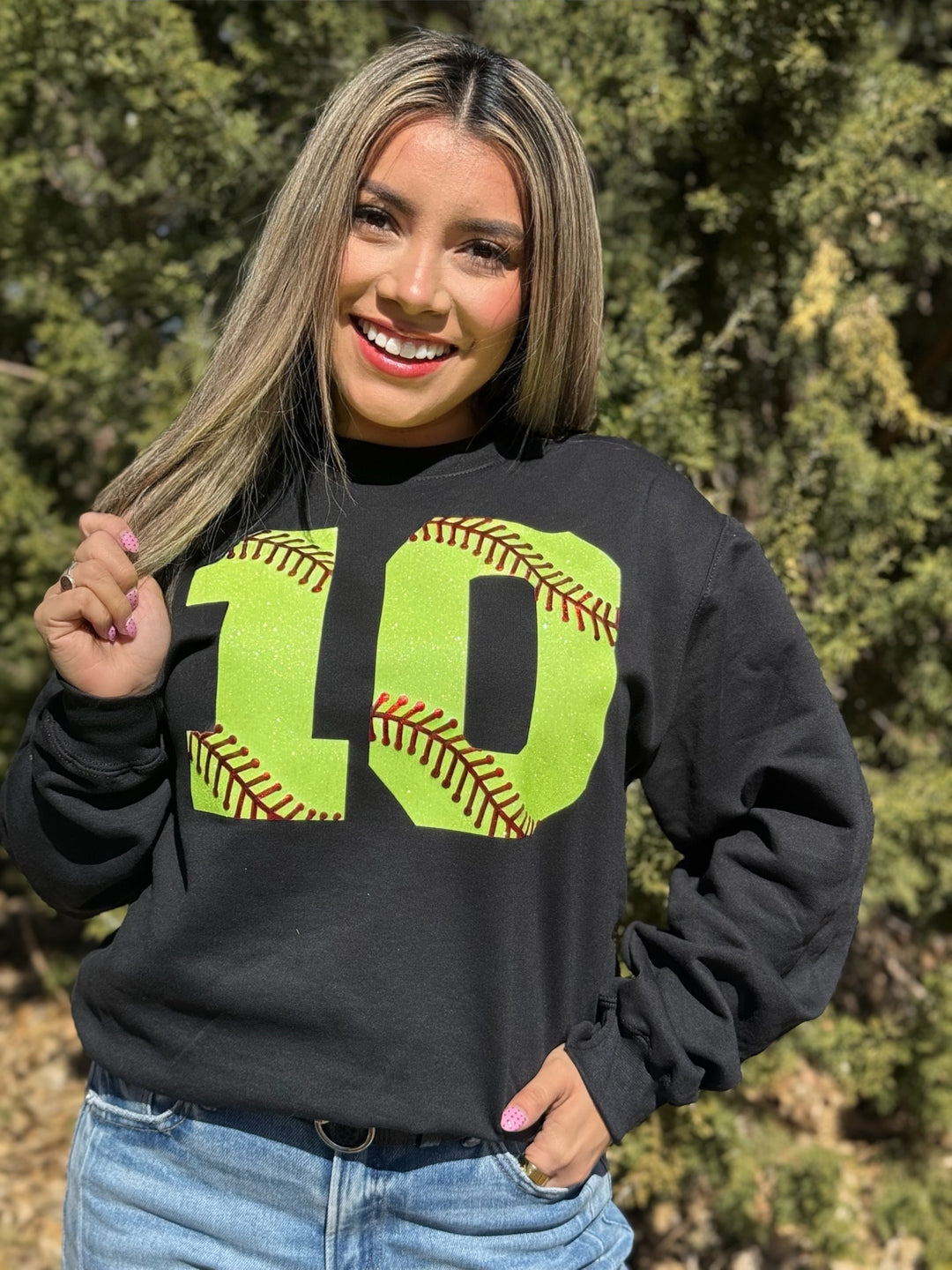 Custom Baseball/Softball Number Tee by Texas True Threads