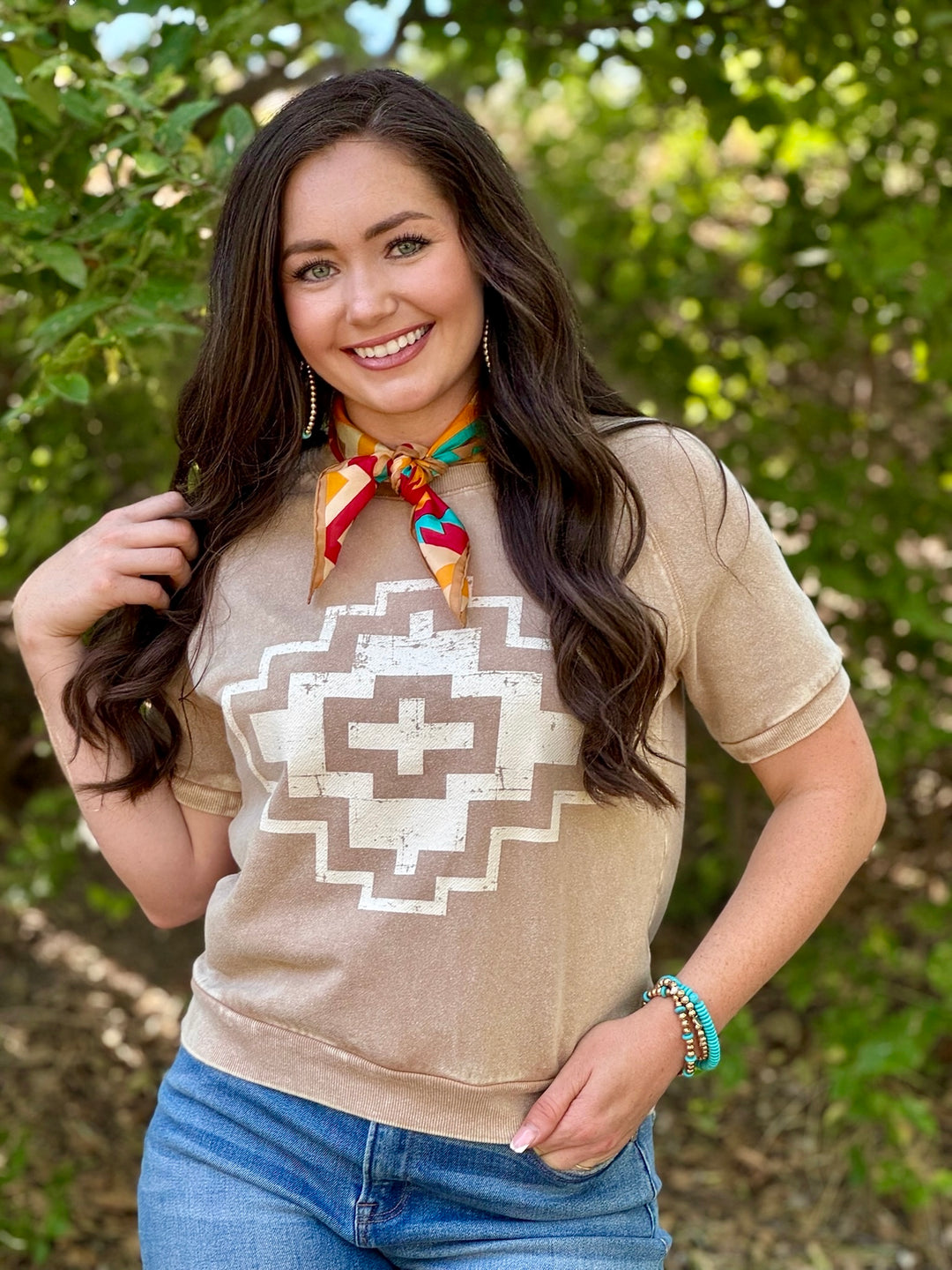 Drew's Aztec Casual Top