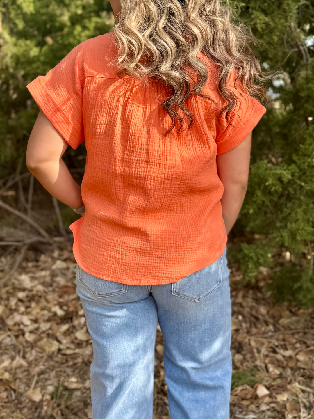 Sophie Button Up Top
