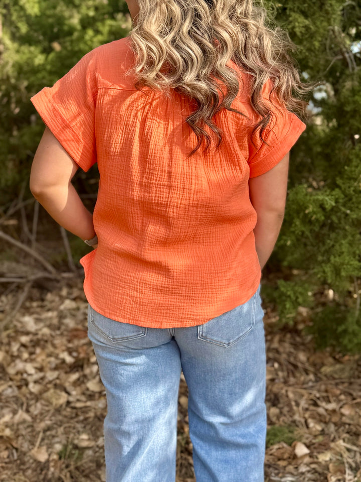 Sophie Button Up Top