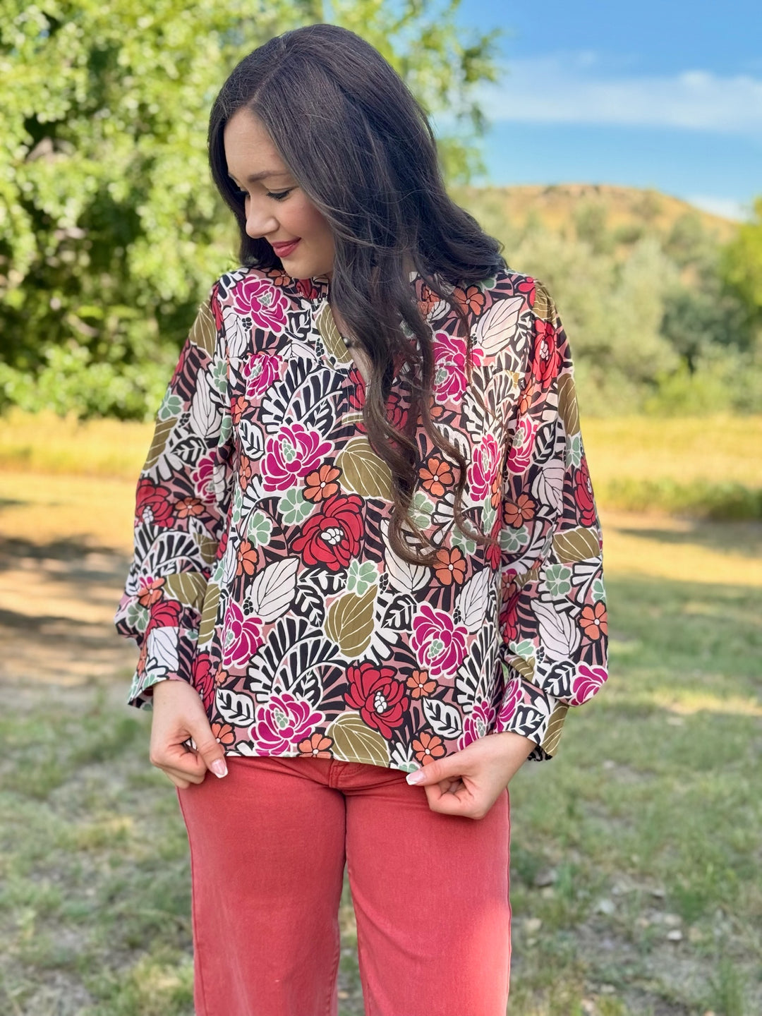 Holly Floral Long Sleeve Blouse