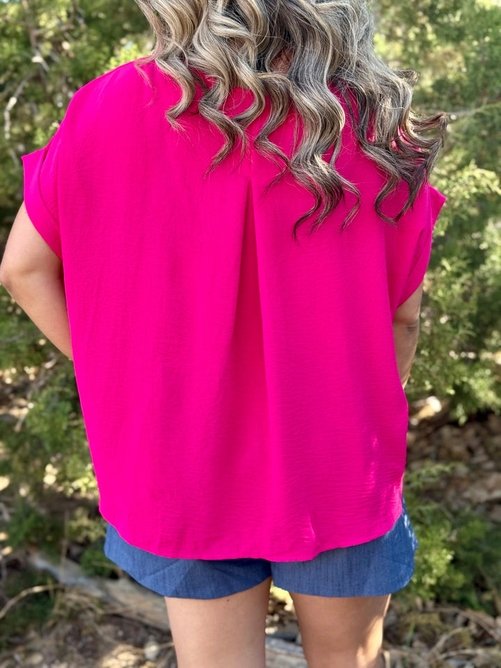 Delaney Hot Pink Top