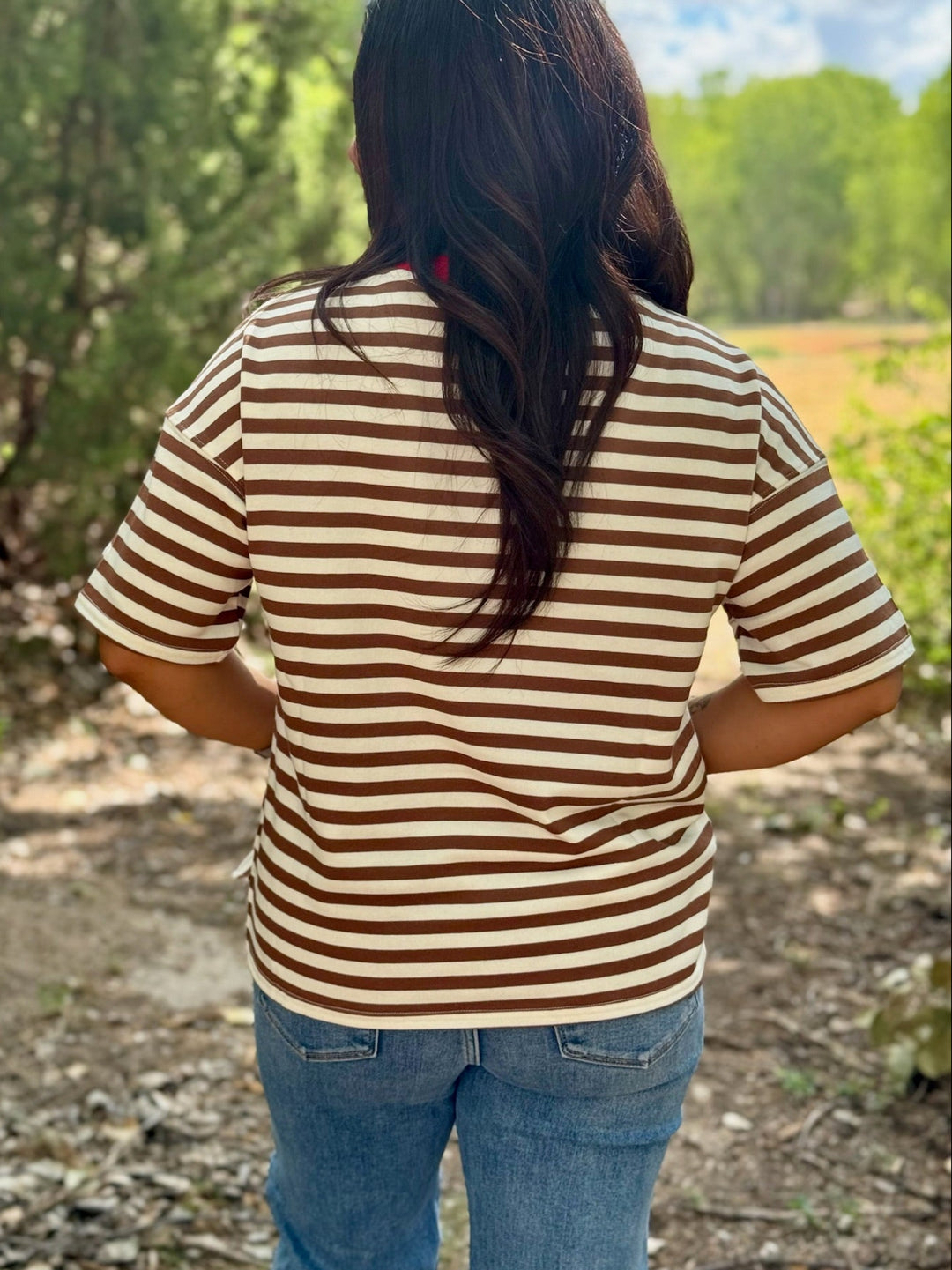 Back on Campus Striped Top