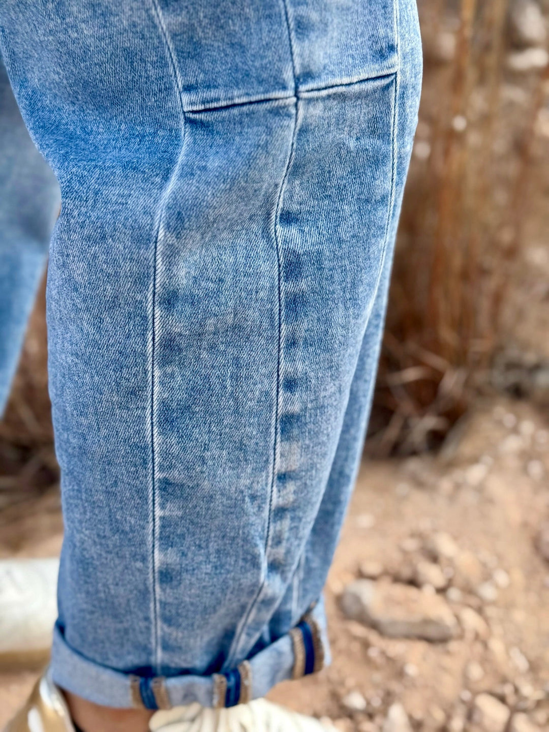 Lennon Medium Wash Barrel Jean