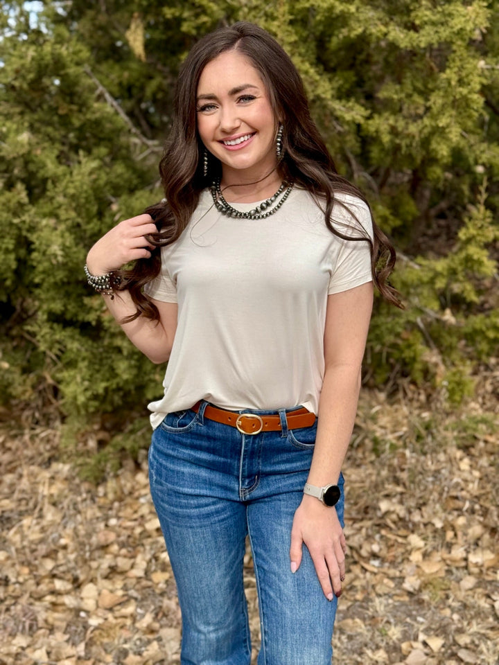 Diane Cream Basic Top