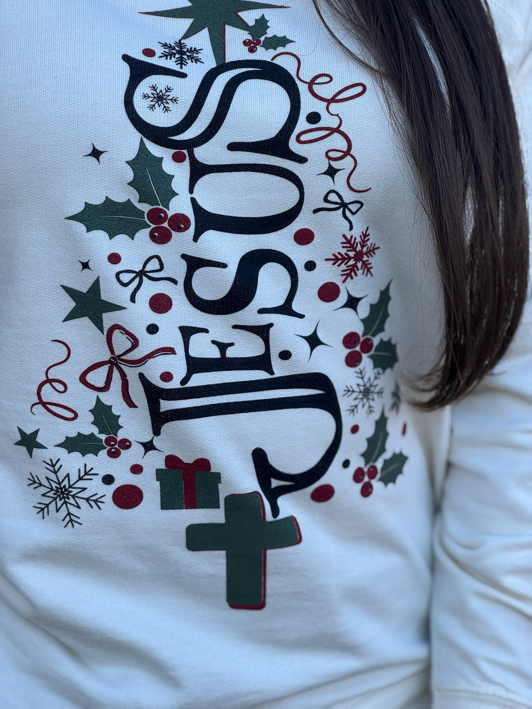 Jesus Christmas Tree Graphic Tee by Texas True Threads