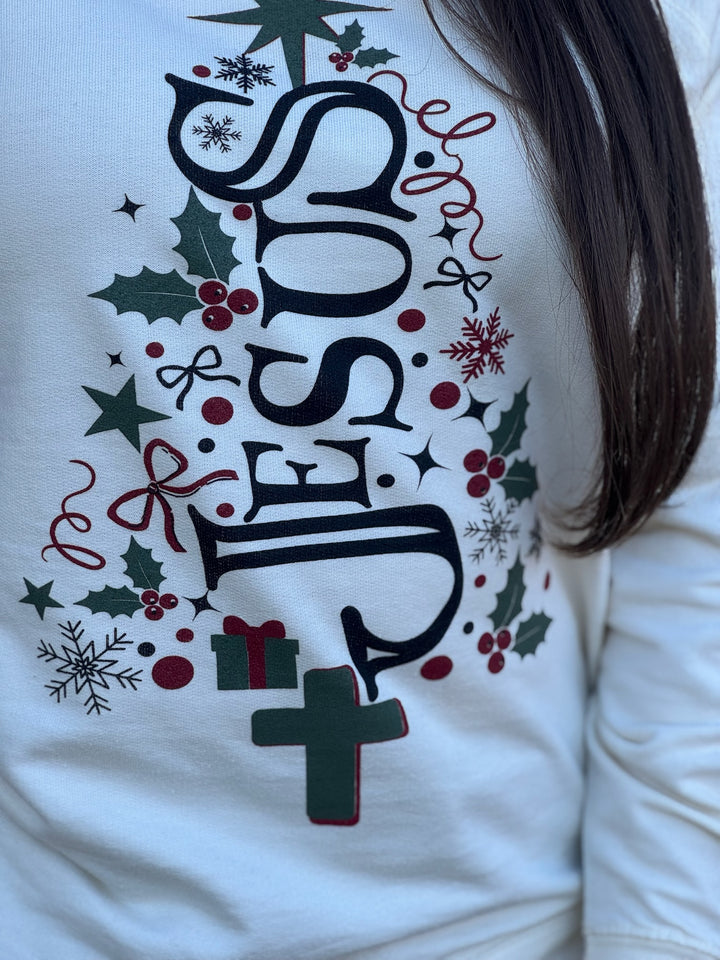 Jesus Christmas Tree Graphic Tee by Texas True Threads