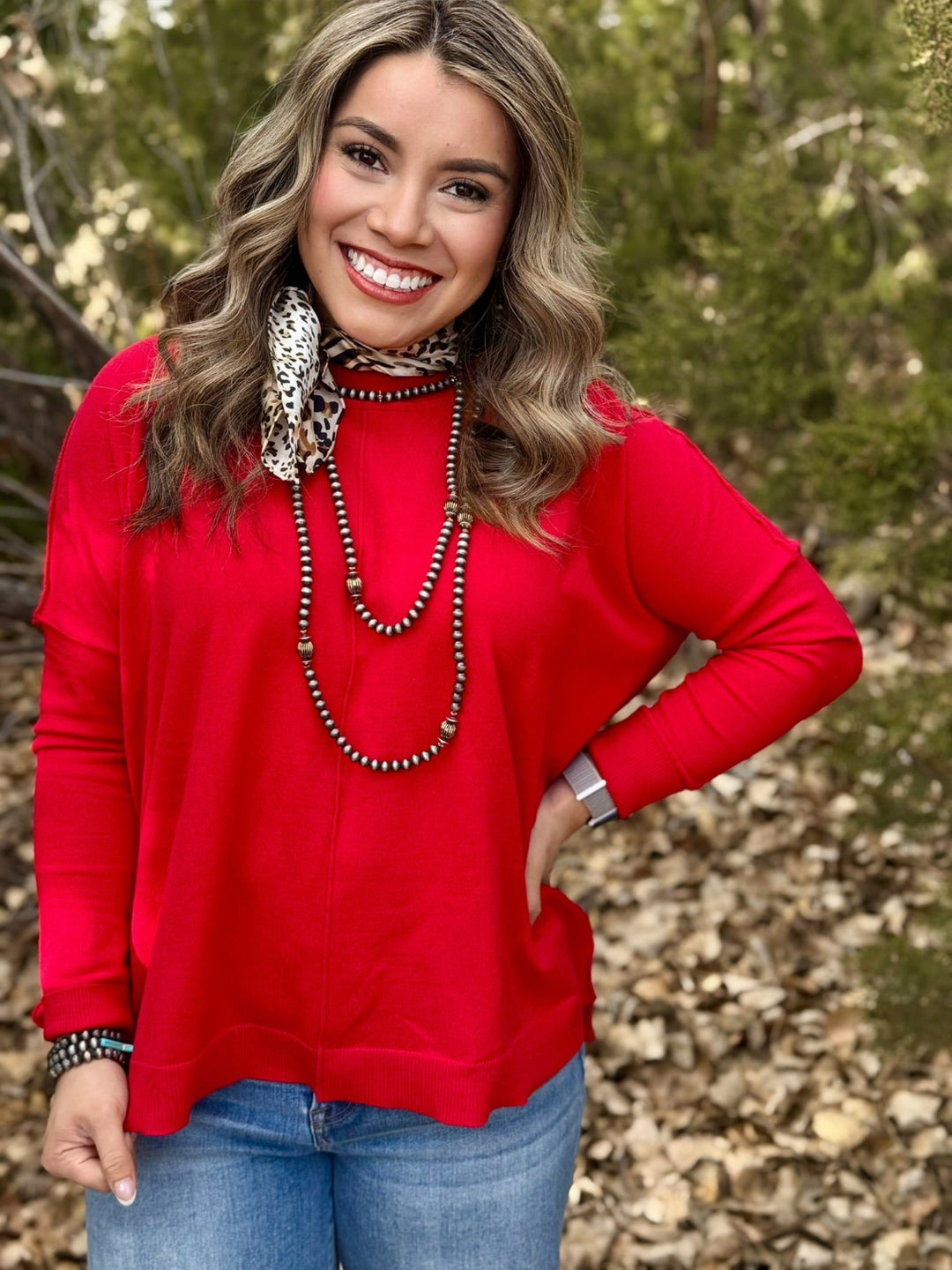 Payton Red Ultra Soft Sweater