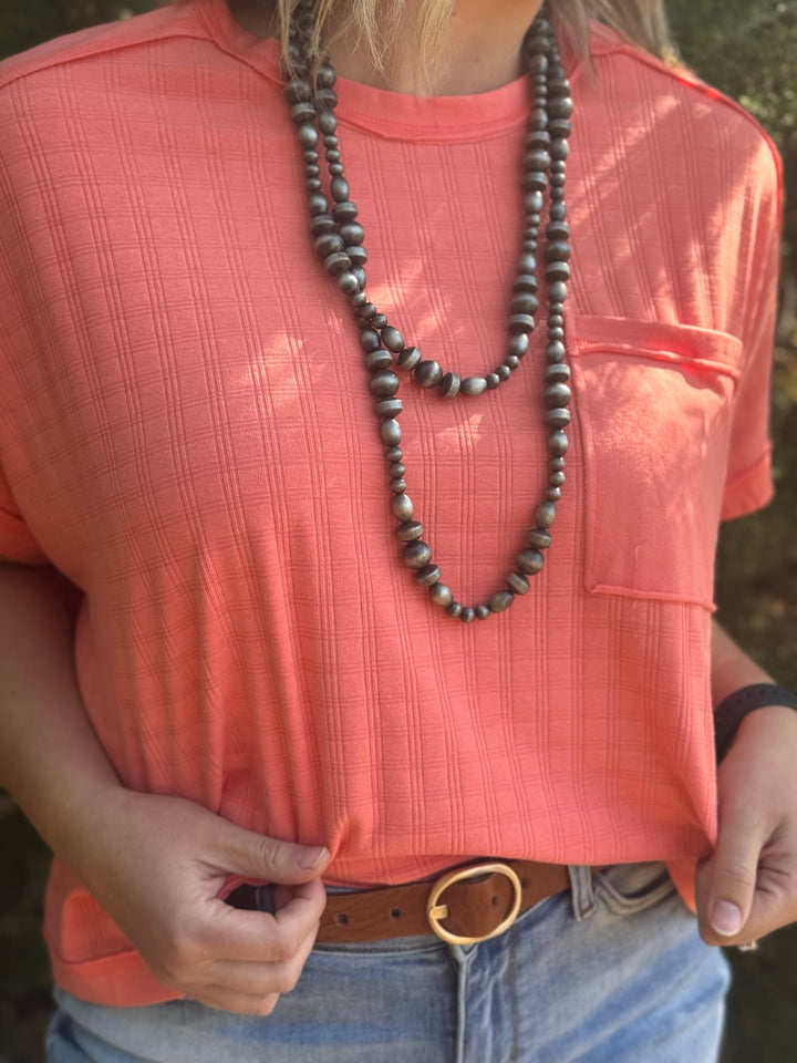 Orange Sorbet Textured Top