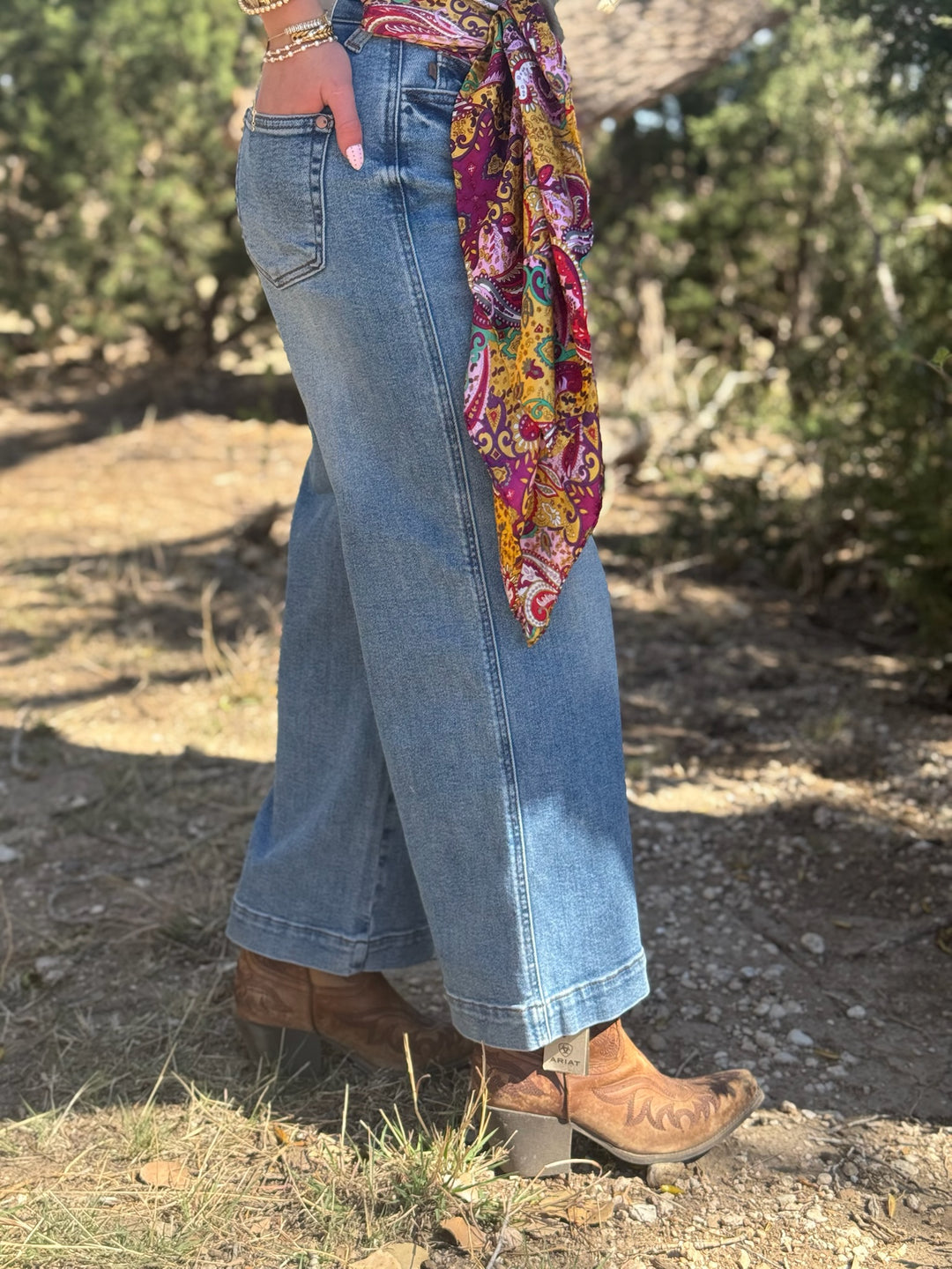 Daisy Ankle Wide Leg Jean by Judy Blue