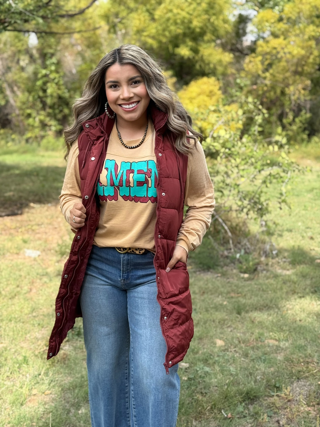 Alice Long Puffer Vest