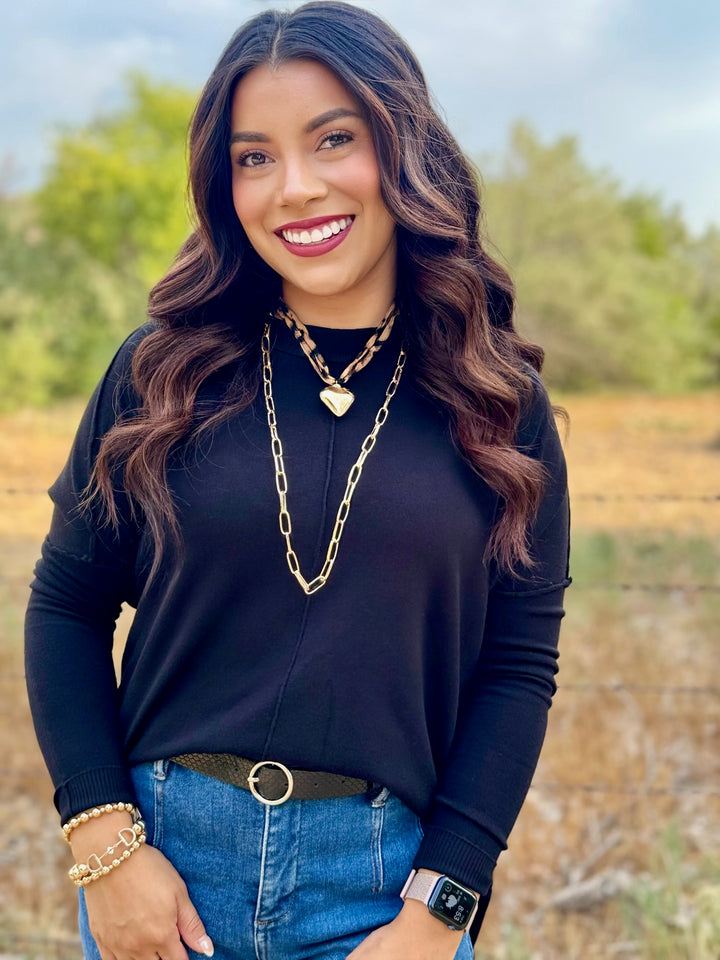 Luxury Black Sweater