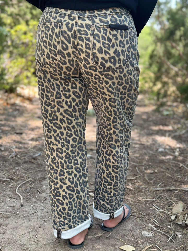 Maris Leopard Barrel Jean