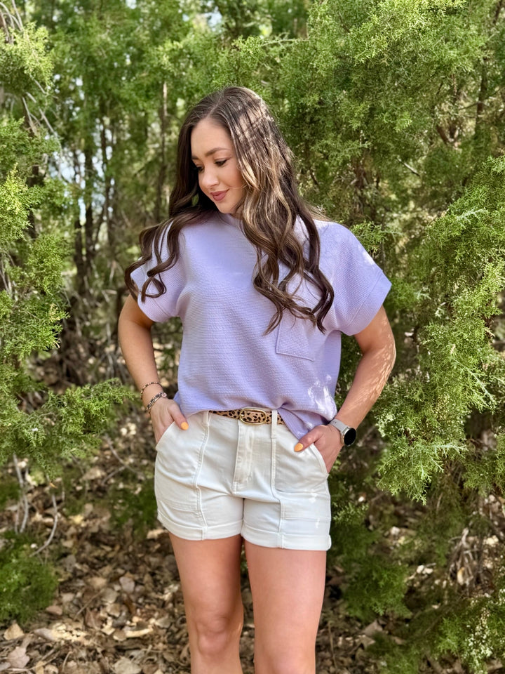 Danielle Lavender Top