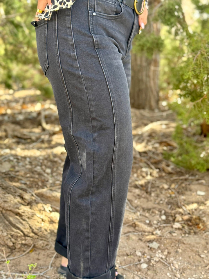 Tucker Black Barrel Jean by Risen