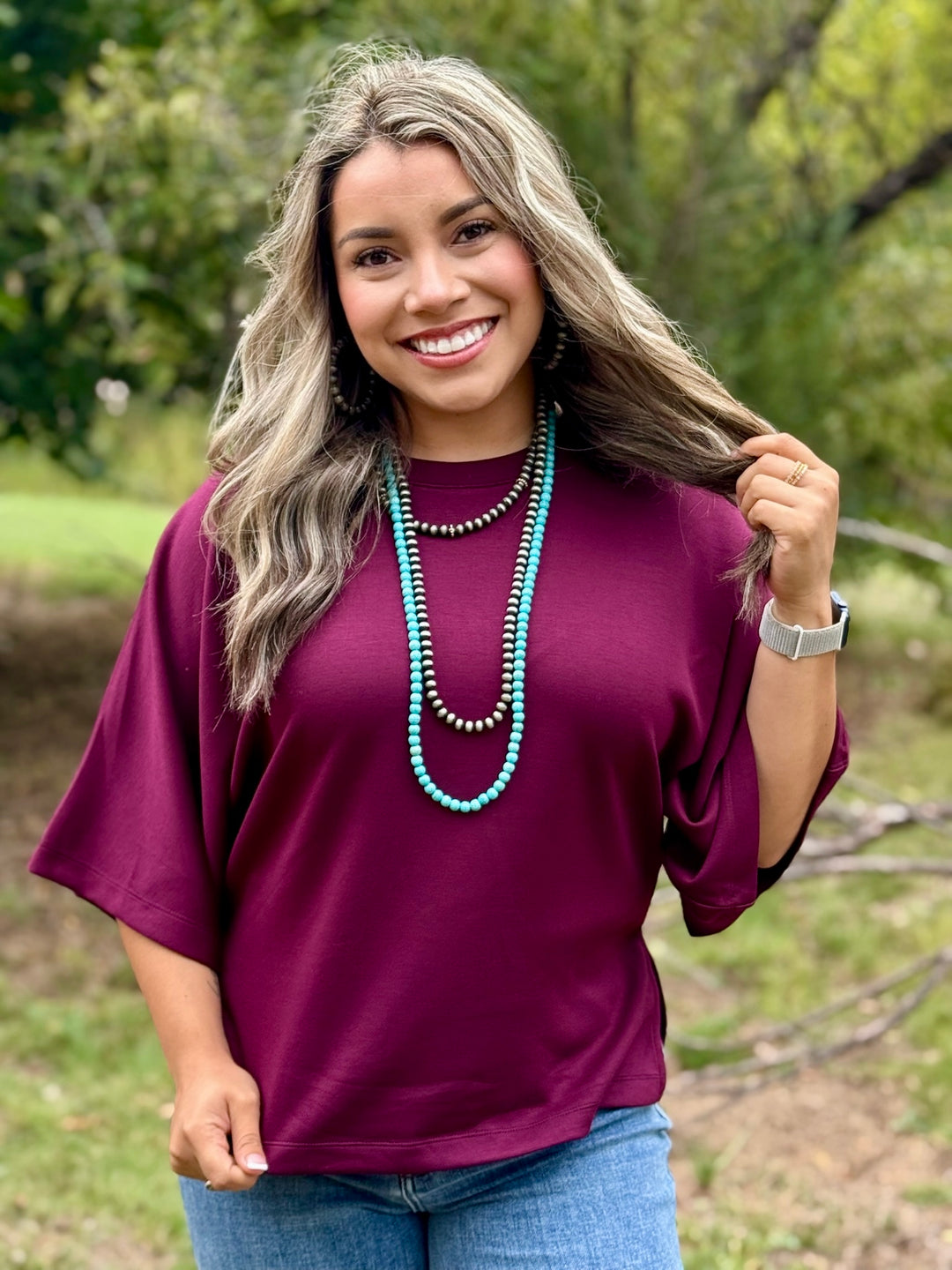 Kali Wine Casual Top