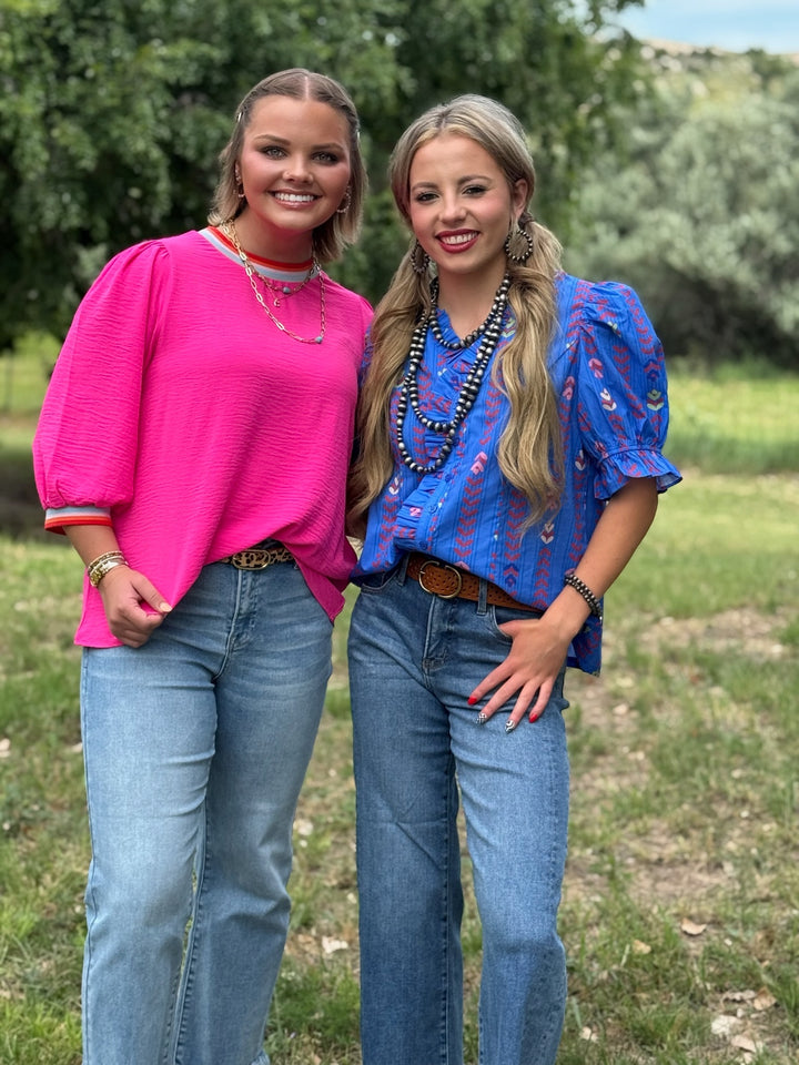 LouAnn Peasant Sleeve Top