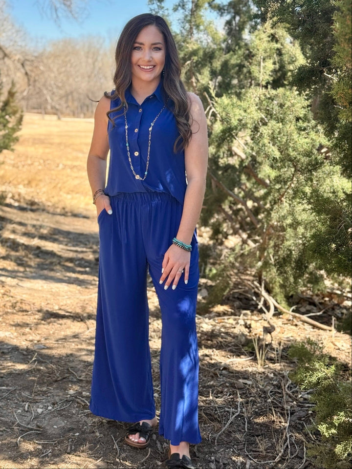 Harper Blue Pant Set