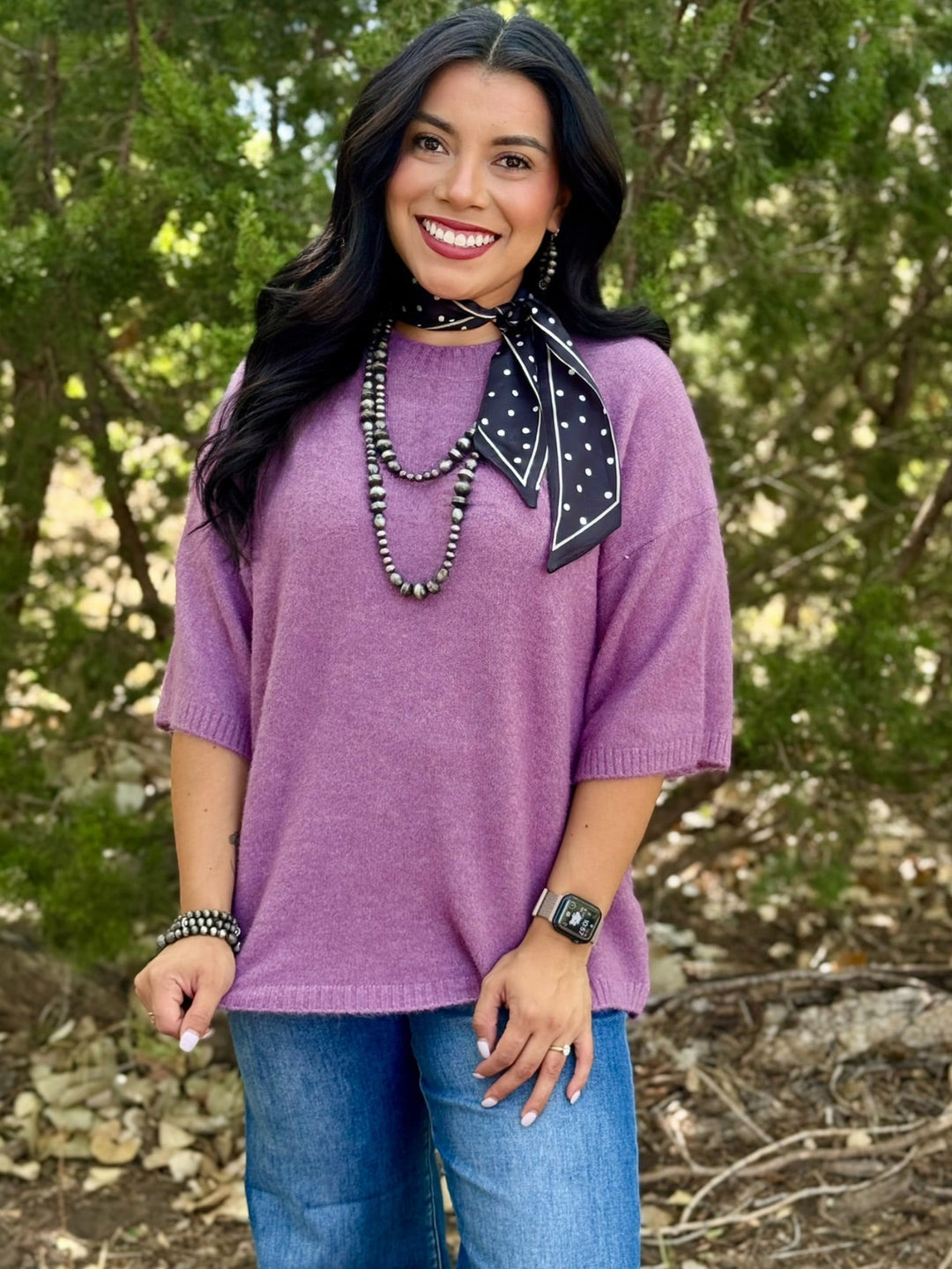 Purple Soft Plush Sweater