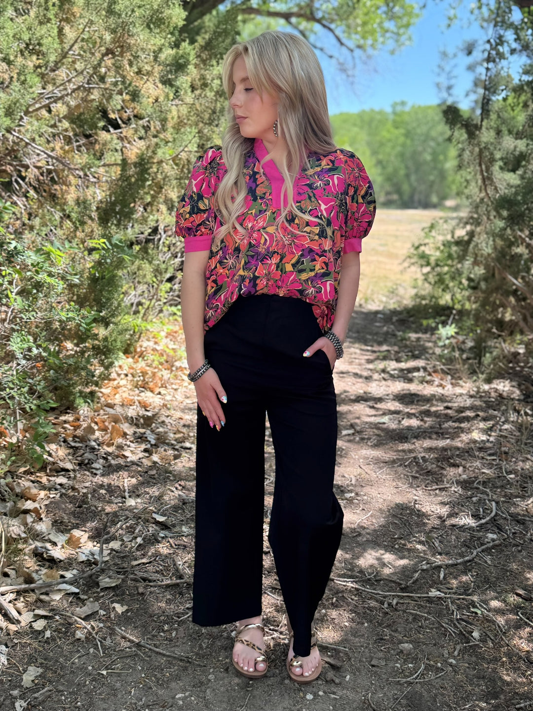 Petal to the Metal Floral Top