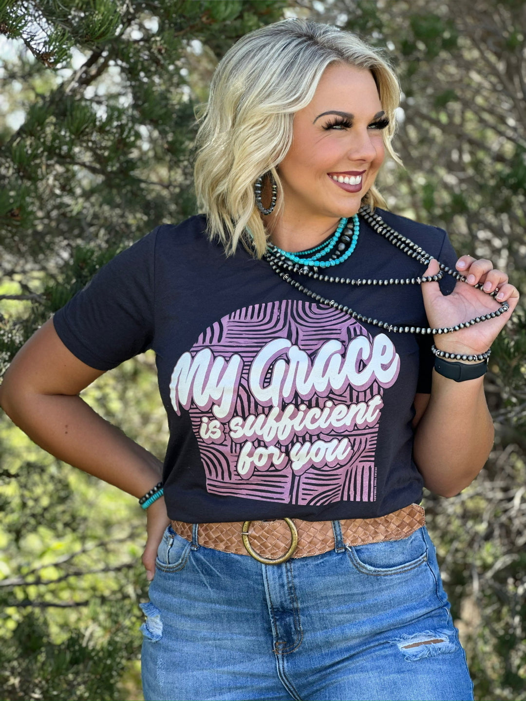 My Grace is Sufficient Graphic Tee by Texas True Threads