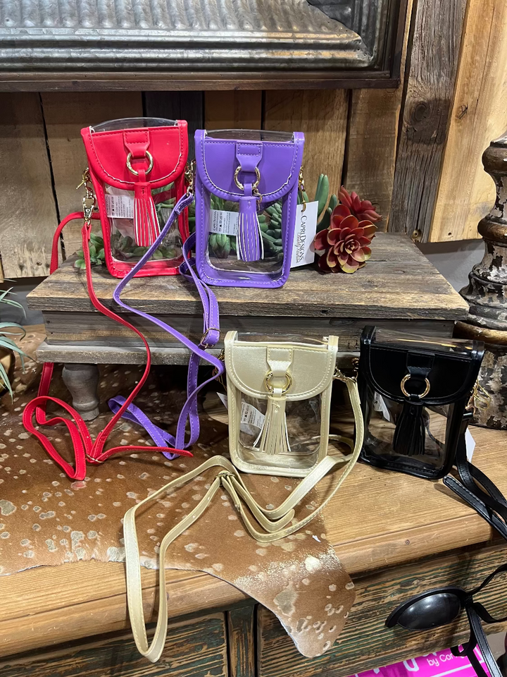 Clear Cell Phone Crossbody Bag