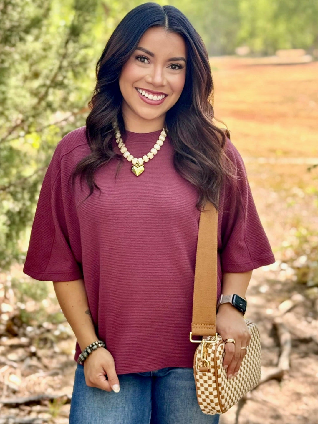 Alara Burgundy Top