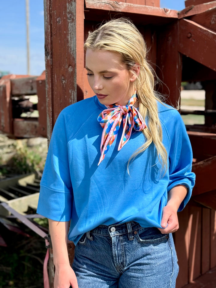 Worth Your While Blue Top