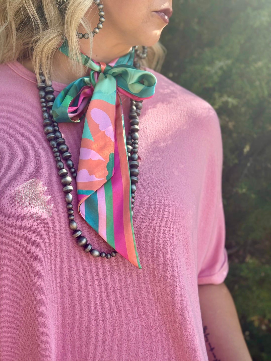 Opal Drop Shoulder Pink Top