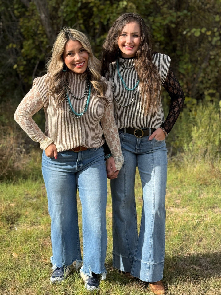 Bree Ribbed Sweater Top