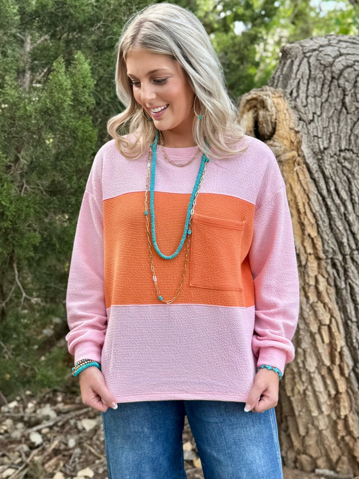 Horizon Pink & Orange Top