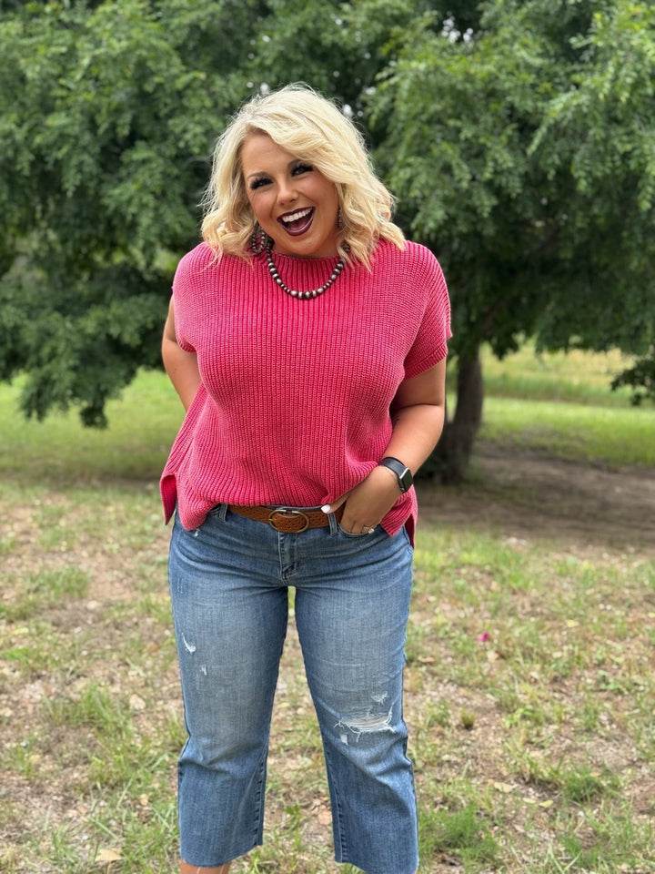 MaKenli Knit Sweater Top