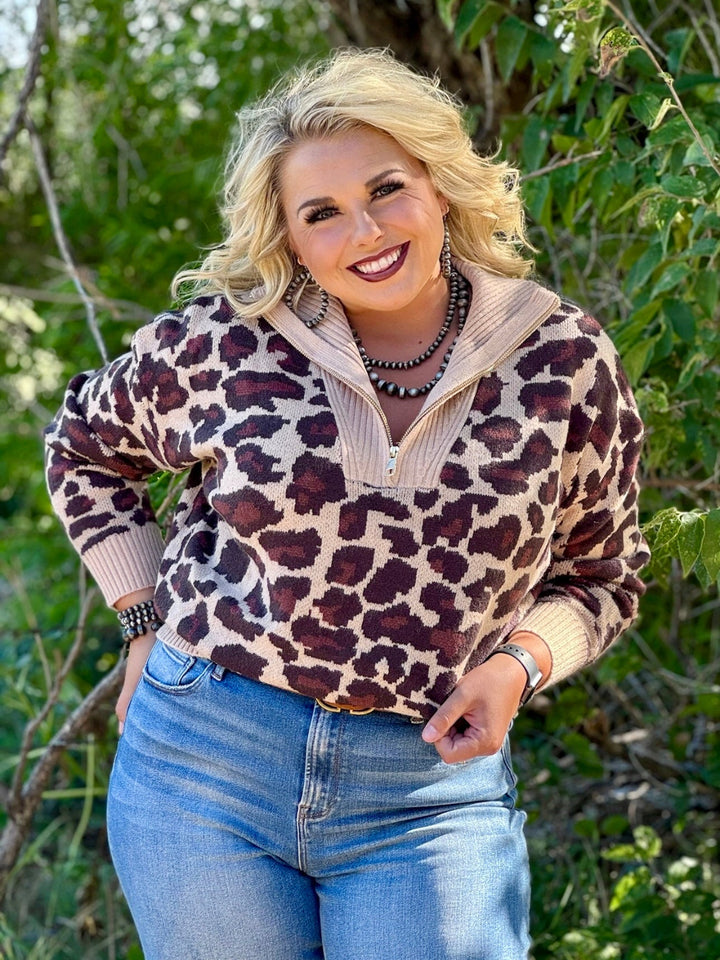Belle Leopard Sweater