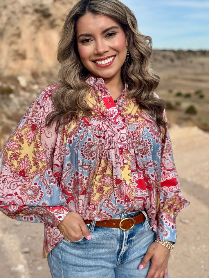 Hilde Peasant Sleeve Top