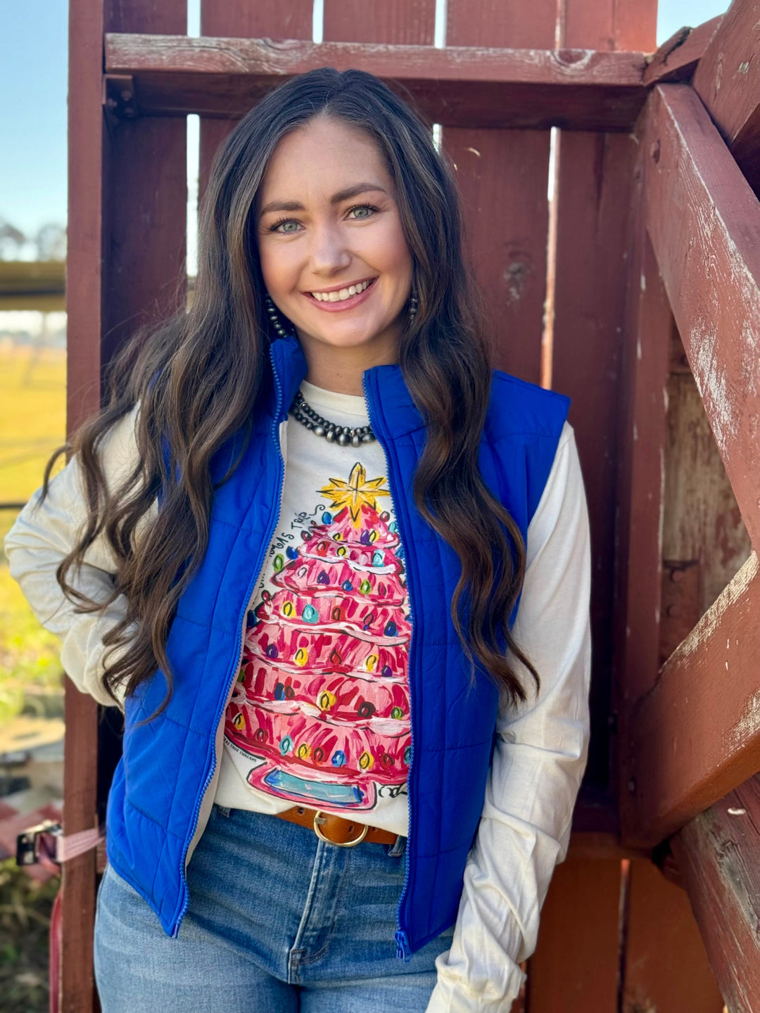 Callie's Pink Christmas Tree Graphic by Texas True Threads