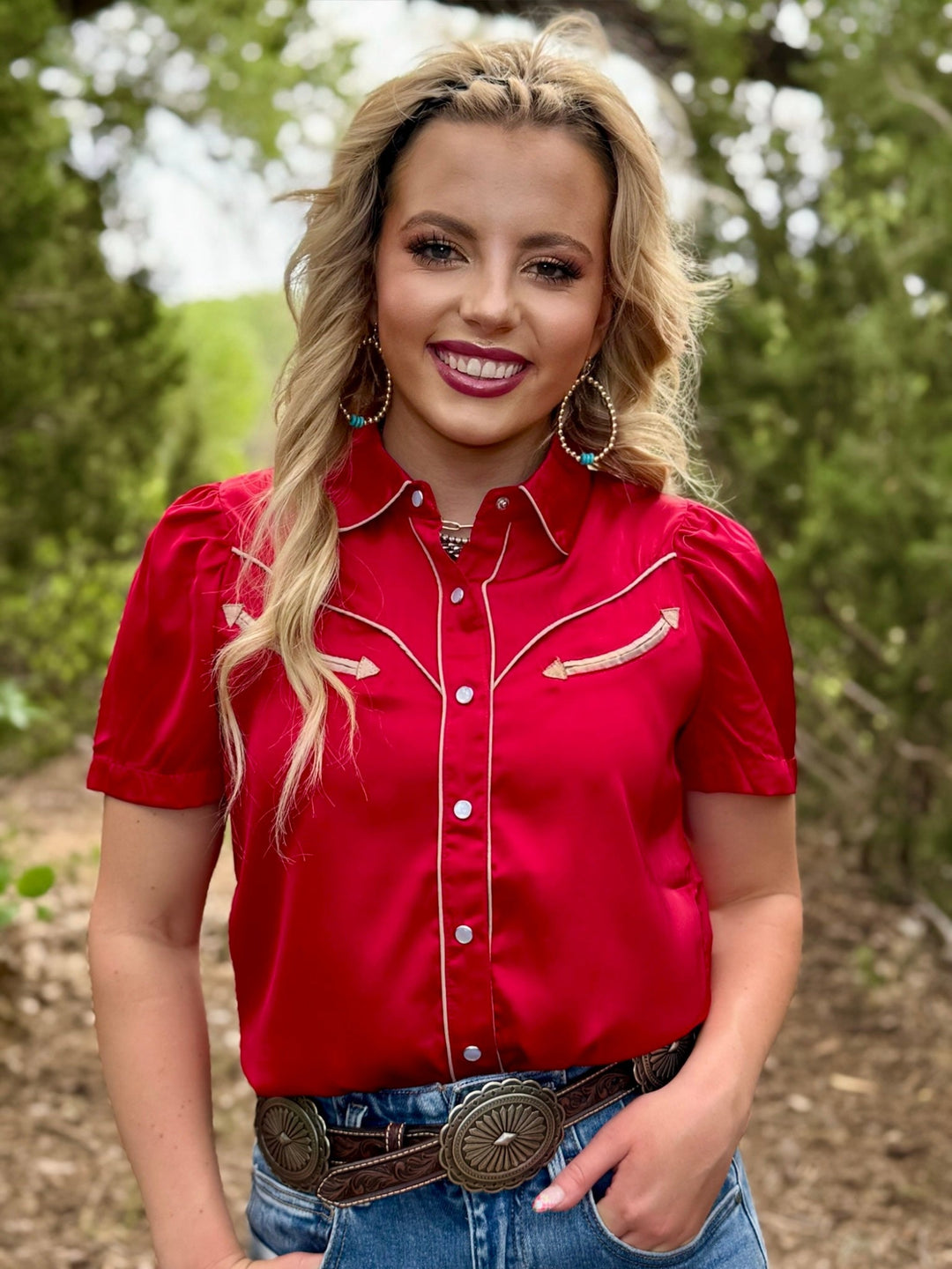 Howdy Hanny Pearl Snap Top