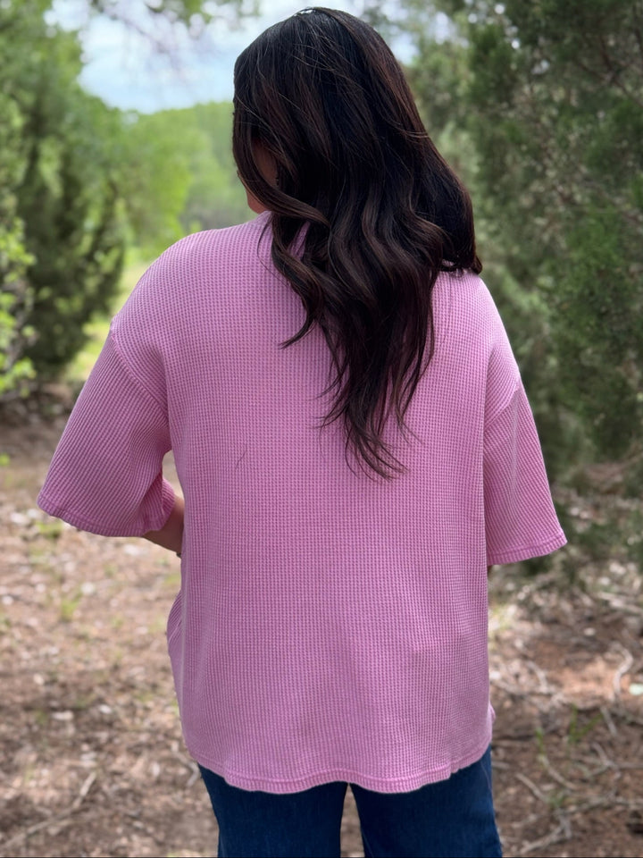 Teagan Waffle Knit Top