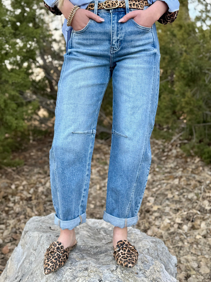 Hampton Barrel Cuffed Jean by Risen