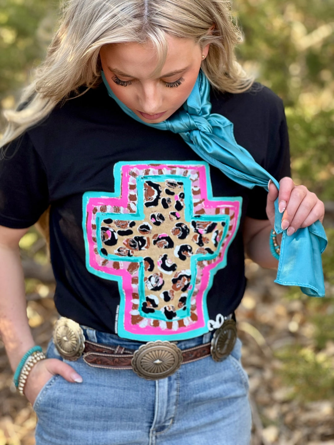 Callie's Springtime Cross Graphic Tee by Texas True Threads