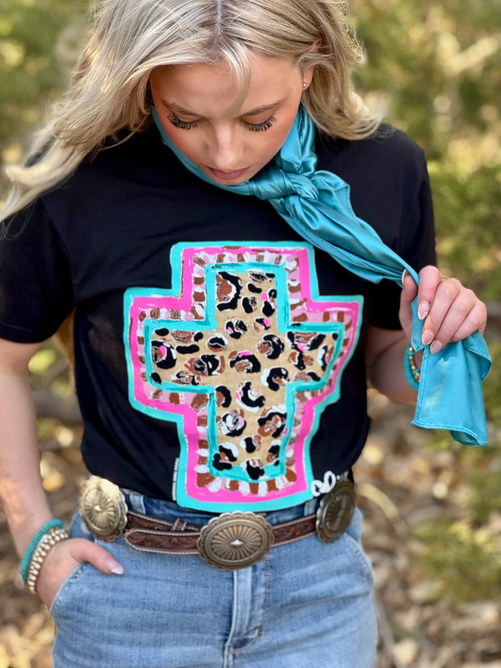 Callie's Springtime Cross Graphic Tee by Texas True Threads