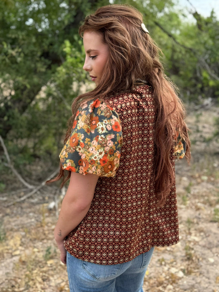 Autumn Knit Puff Sleeve Top by Ivy Jane