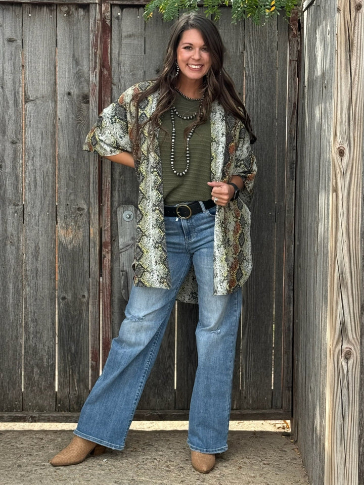 Logan Snakeskin Kimono by Texas True Threads