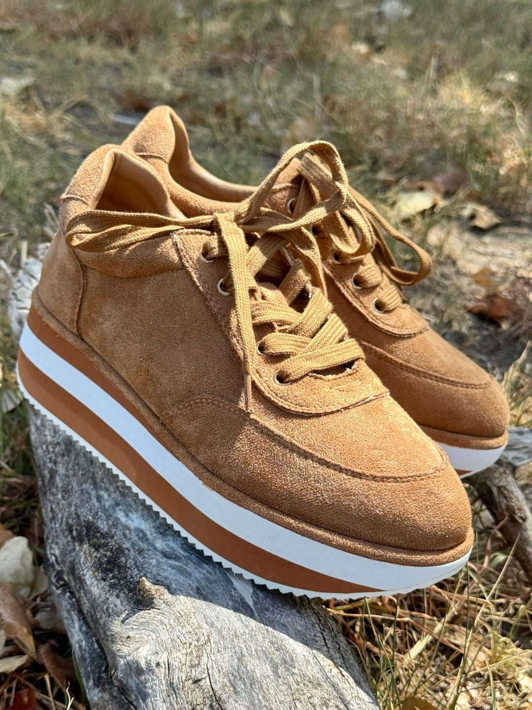 Jay Walking Tobacco Faux Suede Sneaker