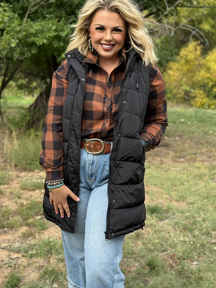 Alice Long Puffer Vest