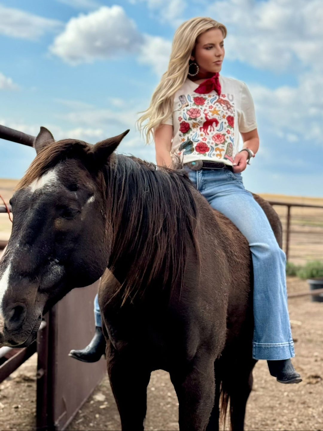 Western Pose Ranch Tee