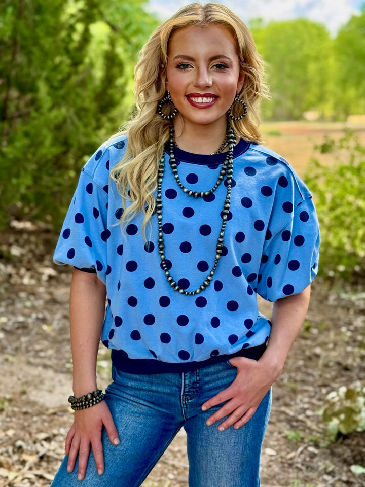 Spot On Blue Top