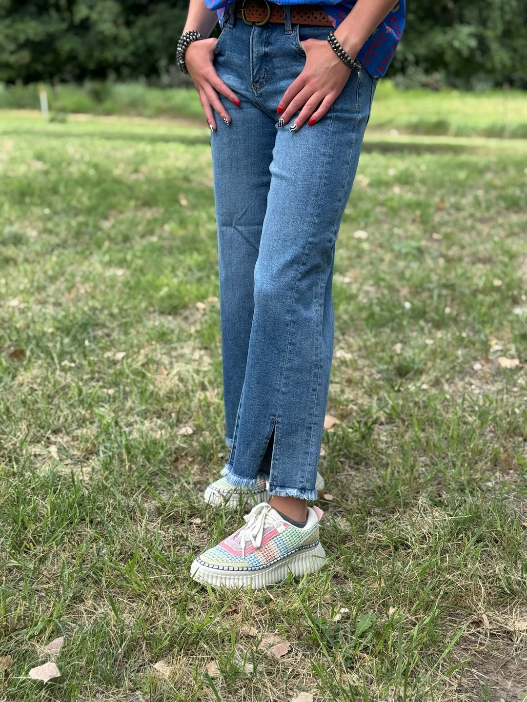 Sydney Tummy Control Wide Leg Crop Jean by Risen